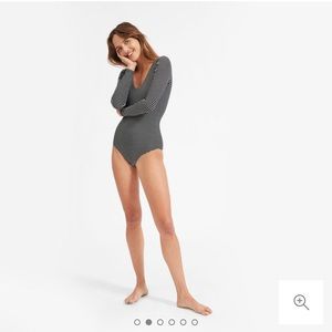 Everlane V Neck Bodysuit
